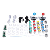 Kit De Bricolaje Para 2 Jugadores, Joystick, Botones Led De