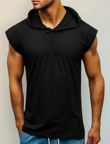 Camiseta De Manga Corta Para Hombre Fitness Workout Gym Slim
