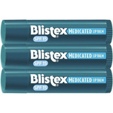 3 Blistex Med. Lip Balm Spf 15, 3 Sticks Per Pack