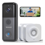 Tecguud 2k Fhd Cámara De Timbre De Video Inalámbrica Con 2 T