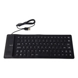 Teclado Flexible Resistente Agua Polvo Portátil Plegable Ubs