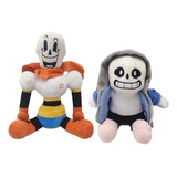 Muñeca De Peluche Undertale Sans Papyrus, 2 Piezas