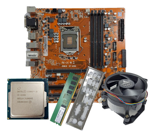 Kit Placa Mãe 1151 St 4290 + Intel I5 6500 + 4gb Ram  Ddr4