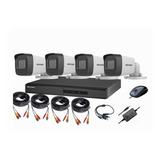 Cctv Kit Hikvision Dvr 4ch  + 4 Cam 2mp Audio Lite 