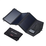 Cargador Solar 3 Paneles Batería Plegable Portatil Usb 21w