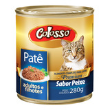 Pate Colosso Premium Para Gatos Adultos E Filhotes Sabor Pe