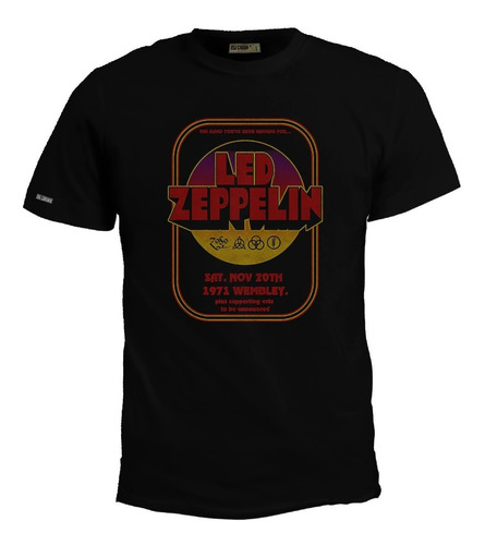 Camiseta Led Zeppelin Banda Rock Metal Bto