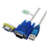 Kit Cable Convertidor Usb Rs232 Hl-340 + Db9 Hembra