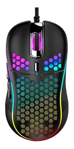 Mouse Gamer Profesional Usb Yelandar Dk2 6000dpi Luces Rgb