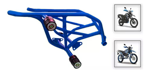 Slider Armadura Jaula Moto Dm 150 Dm250 Crossmax Vento Azul