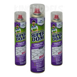 3xpçs Limpa Pó Ar Comprimido Aerosol Dom Line 400ml 250g 