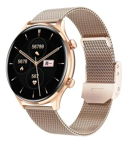 Reloj Smart Watch Carrello Ak50 Llamadas Fitness Bt - Gold