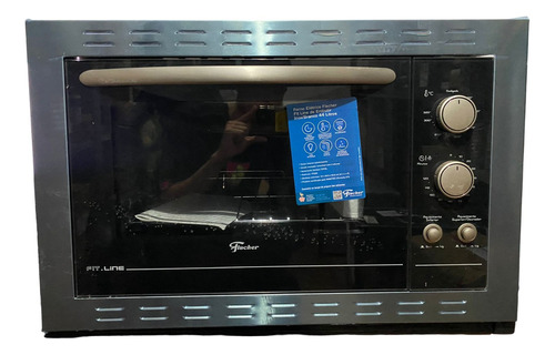 Forno Elétrico De Embutir Fischer Fit Line Inox 44 Litros 12