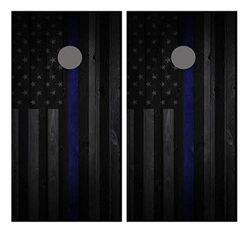 Brand: Tower Decals Thin Blue Line Flag Cornhole