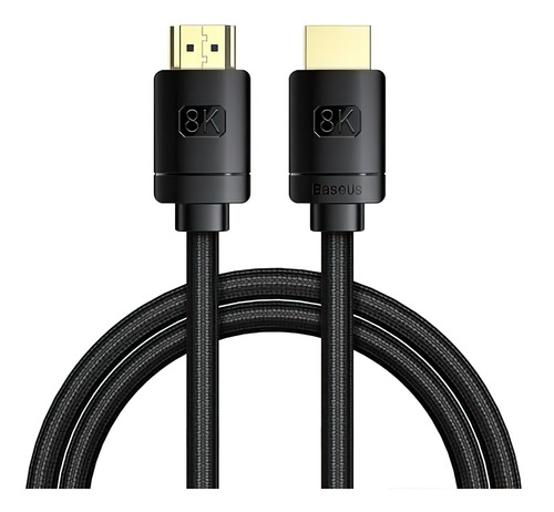 Cable Hdmi Baseus 8k/60hz 4k/144hz 48gbps V2.1 De 2mts