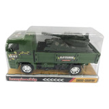 Camion Militar Con Tanque De Guerra A Fricción Juguete Niños Color Multicolor Personaje Soldado