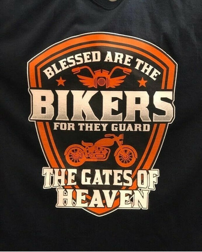 Remera Moto Bikers The Gates Of Heaven 100% Algodón