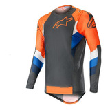 Jersey Para Motocross Supertech Nja Fluo/grs L