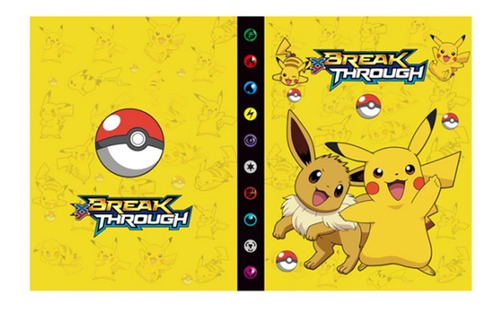 Álbum Para Cartas Pokémon Pikachu 240 Espacios