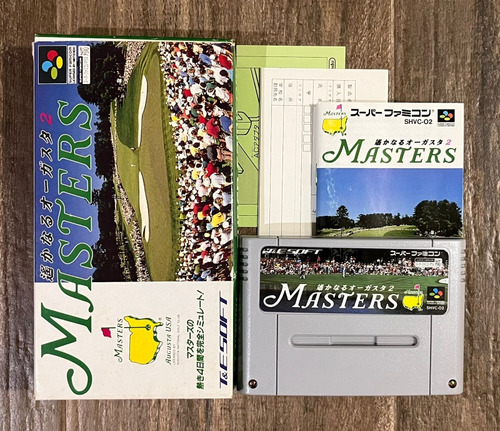 Masters Harukanaru Augusta 2 Golf Super Famicom Cib Original