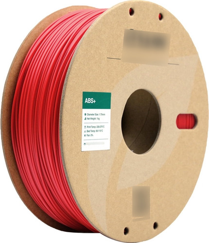 Filamento 3d Abs+ Esun 1.75mm 1kg Red