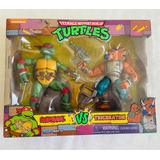 Tortugas Ninja Tmnt Playmates Set Rafael Vs Triceraton