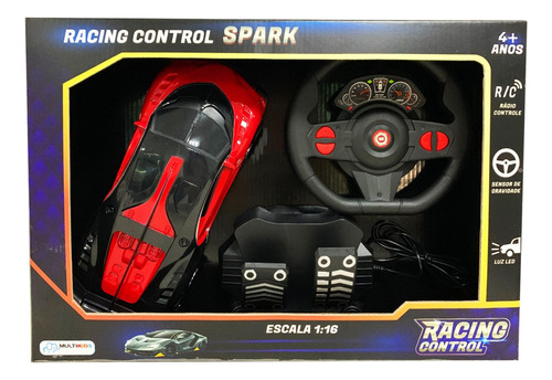 Carrinho Controle Remoto Racing Control Spark Multikids