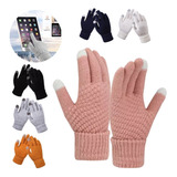 Guantes Touch Tablet Celular De Lana Tejido Invierno Comodos