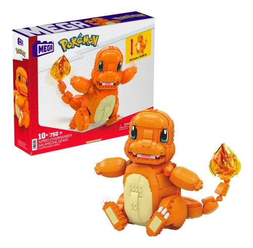 Mega Pokémon Juguete De Construcción Jumbo Charmander