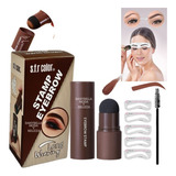 Kit De Modelado De Sello De Cejas Con Formas De Cejas