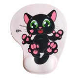 Soku Tapete Para Raton Gel Ergonomico Love Perro Gato Kawaii