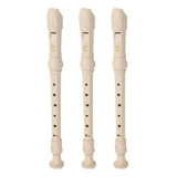 Flauta Doce Yamaha Yrs23g Germânica Soprano C/ 3 Unidades