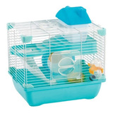 Jaula Plastica Hamster Land Azul Plataforma Casa Sunny