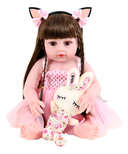 Bebe Sweetie Reborn (r) Coelho Silicone Doll- Pode Dar Banho