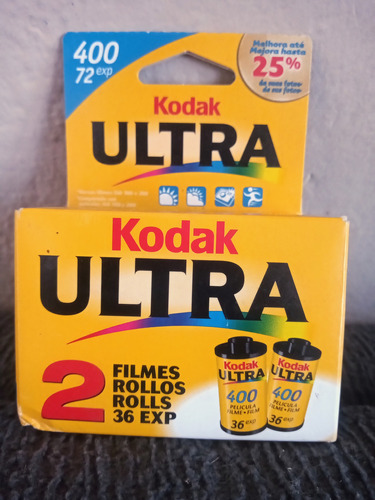 2 Filmes Kodak Ultramax 400 35mm 36 Poses Lacrado!