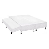 Cama Box Base C/auxiliar Queen Poli Branco (158x27)castor