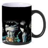 Taza Magica Batman + Vinilo Sticker + Llavero