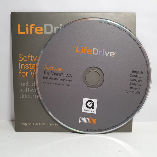 Cd Disco Instalacion Original Palm Lifedrive - Factura A / B