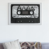 Vinilo Decorativo 30x40cm Poster Cassette Ramones Vintage 01