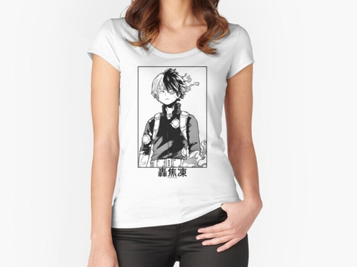 Polera Hombre Todoroki Shoto Pm604 Polera Hombre Todoroki Shoto Pm604