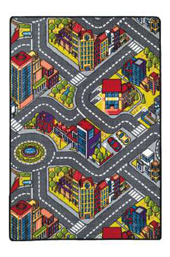 Tapete Decorativo Infantil 100 X 150 Mt Diseño Big City