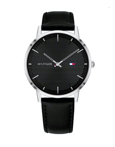 Reloj Tommy Hilfiger Hombre James 1791651 Negro Cuero