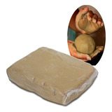 Argila Natural 900g P/ Modelar Artesanato Escultura  Escolar