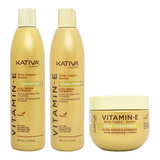 Kativa Vitamin-e Reparador Shampoo Acondicionador Máscara 3c