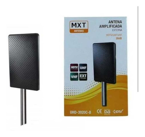 Antena Digital Amplificada Slim 4k Full Hd Alto Ganho Al-650