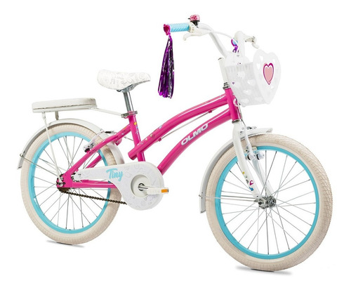 Bicicleta Infantil Olmo Tiny Rodado 20 Rosa