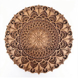 Mandala 3d Mdf Cru 60x60 Cm - 3d 06 - 7 Camadas