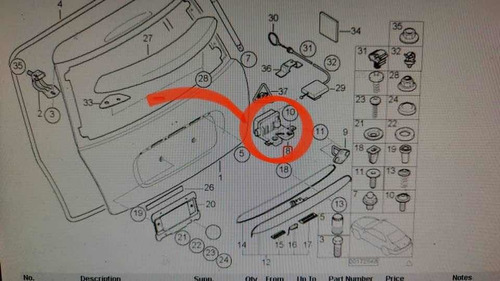 Cerradura Puerta Trasera Minicooper S 2005 Foto 5