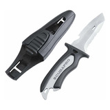 Scubapro Mako - Cuchillo De Buceo De Acero Inoxidable Con Ho