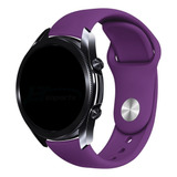 Pulseira 22mm Sport Lisa Para Samsung Gear S3 Frontier Cor Roxo